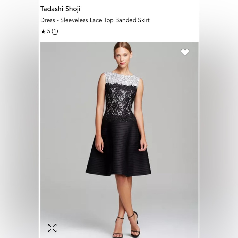 Tadashi Shoji Sleeveless Lace Cocktail Dress